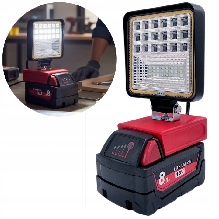 Lampa LED 126W (do Milwaukee M18)