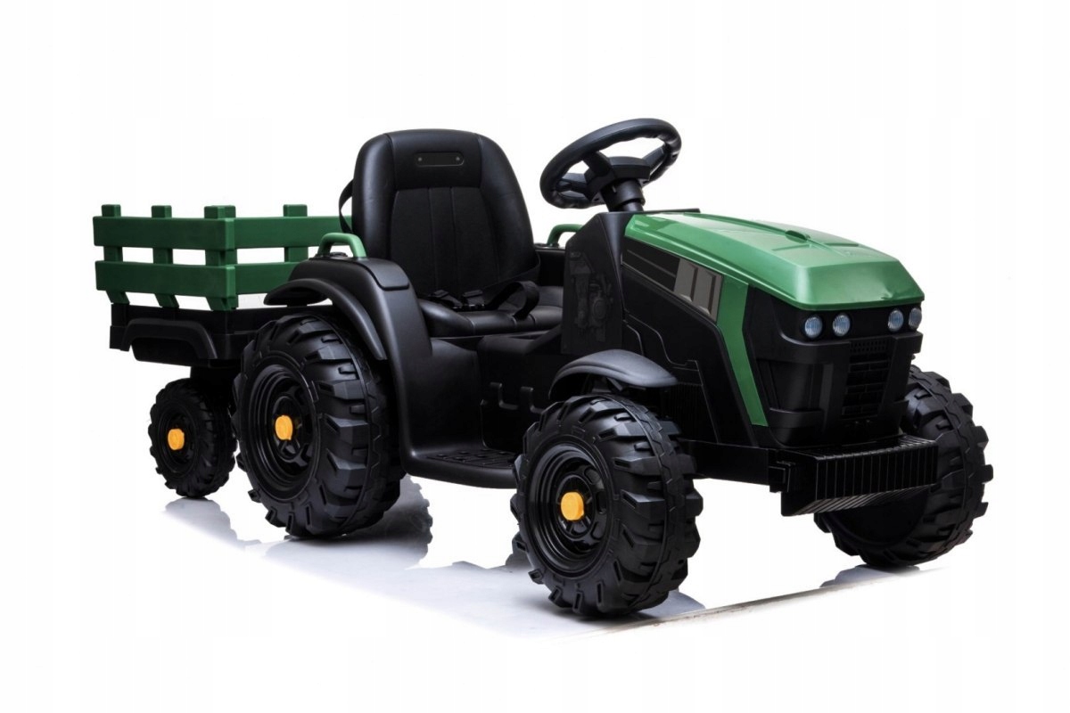 Duży Traktor na akumulator z Przyczepką